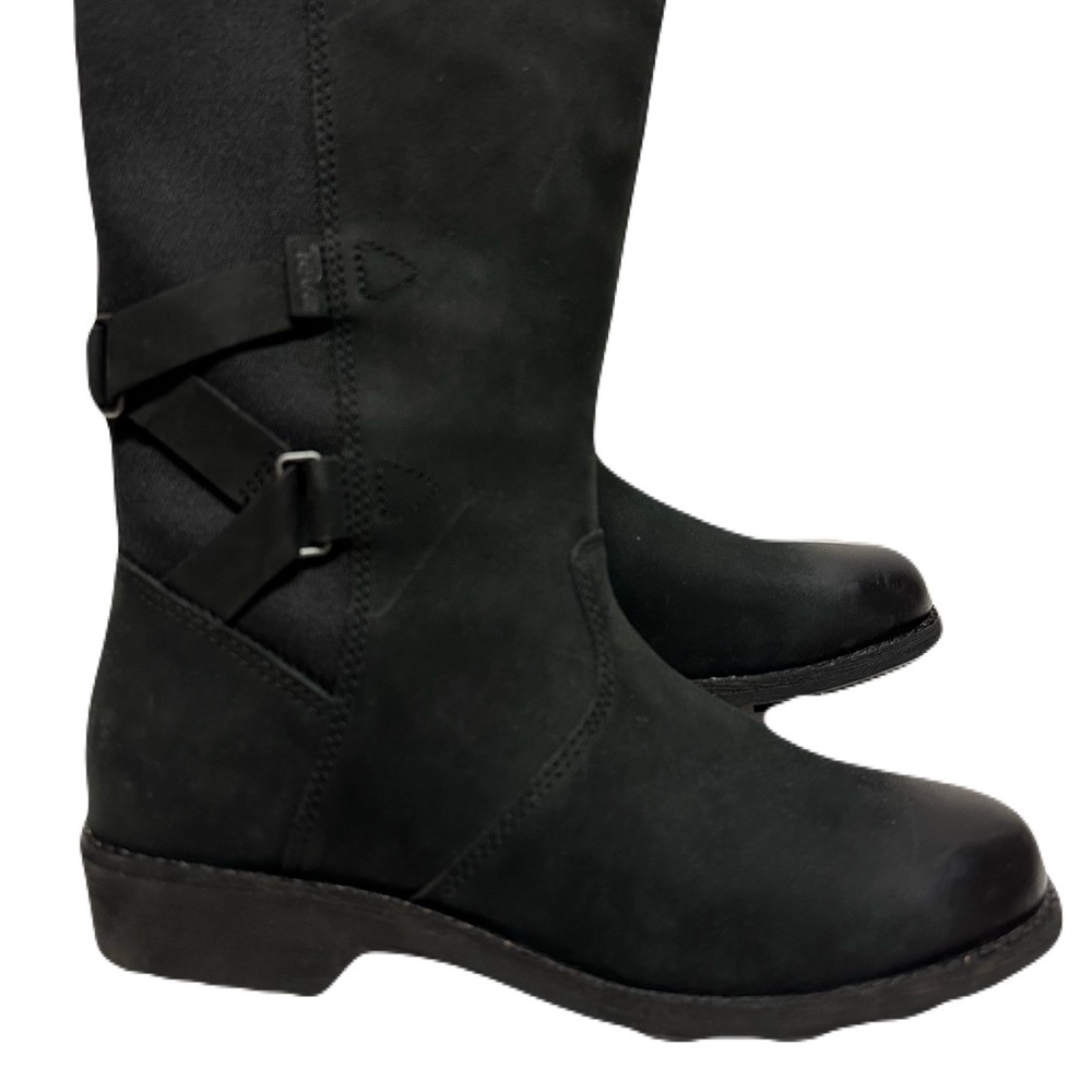 NEW Teva Womens Size 6 Black Leather Tall Ellery Waterproof Boot *Display Pair* - Picture 6 of 9